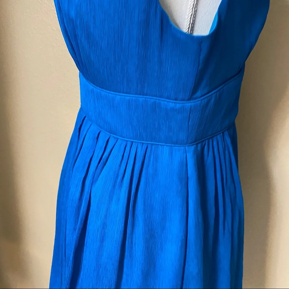 Blue Party Dress J CREW ABIGAIL BLUE SILK CHIFFON NWT PARTY DRESS - Picture 12 of 14